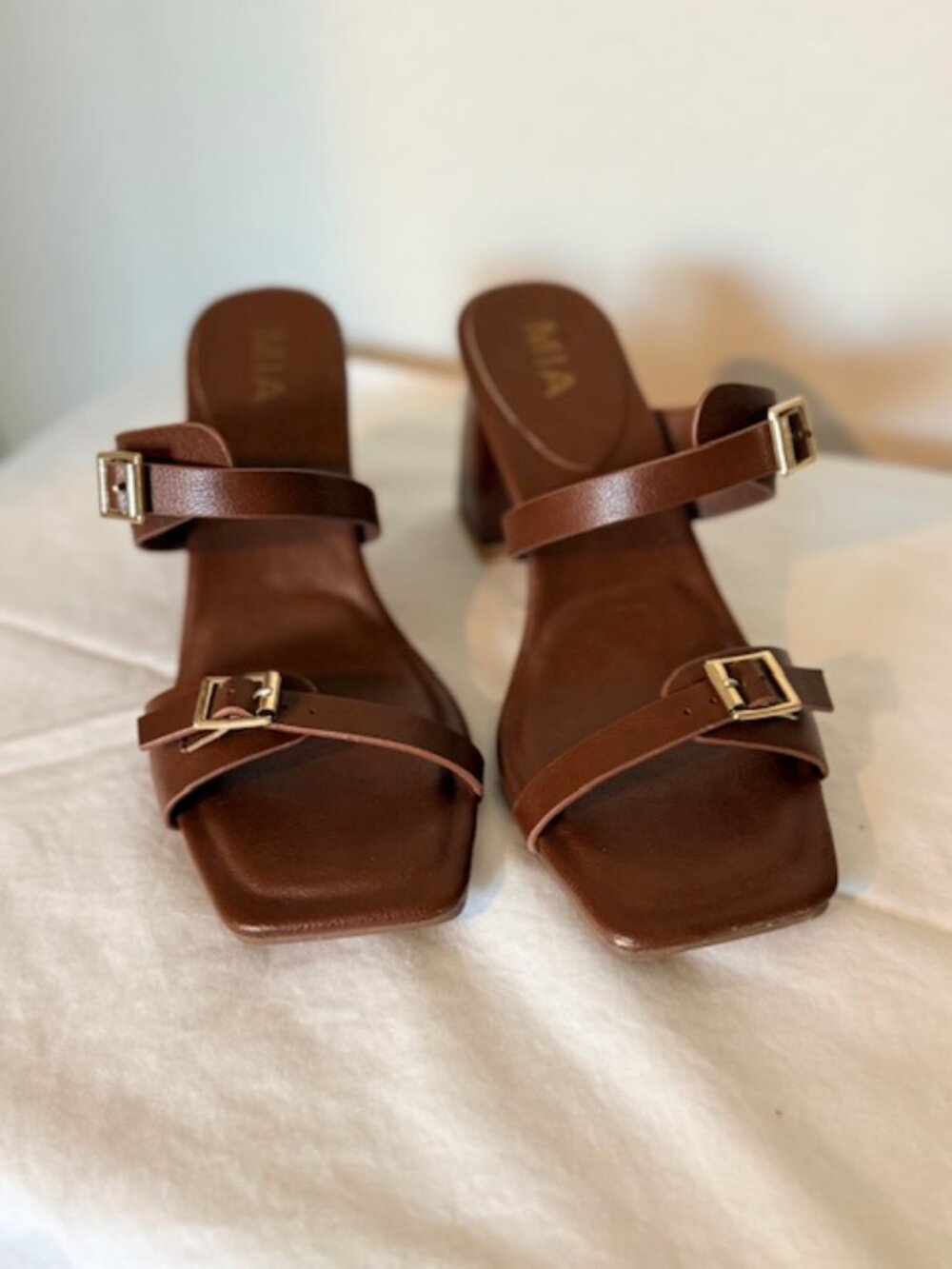 MIA Block Heel Sandals - Rene Size 8 - Picture 2 of 4